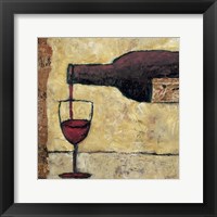 Red Wine Pour Framed Print