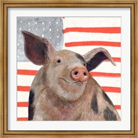 Patriotic Farm IV Fine Art Print