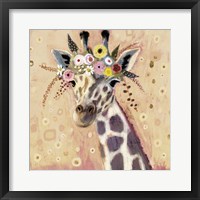 Klimt Giraffe I Framed Print