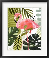 Flamingo Forest I Framed Print