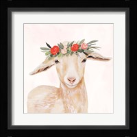 Garden Goat I Framed Print