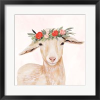 Garden Goat I Framed Print