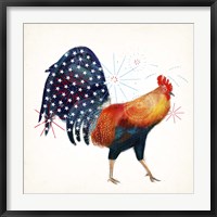 Rooster Fireworks II Fine Art Print