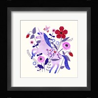 Folk Unicorn II Framed Print