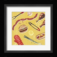 Throw it on the Grill III Framed Print