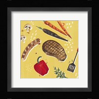 Throw it on the Grill IV Framed Print