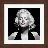 Halter Top Marilyn Red Lips Fine Art Print