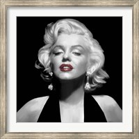 Halter Top Marilyn Red Lips Fine Art Print