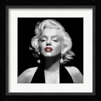 Halter Top Marilyn Red Lips Fine Art Print