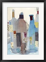 The Wine Bottles I Framed Print