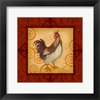 Decorative Rooster IV Framed Print