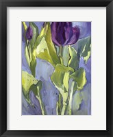 Violet Spring Flowers II Framed Print