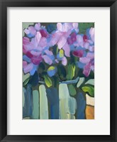 Violet Spring Flowers V Framed Print