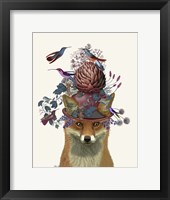Fox Birdkeeper with Artichoke Framed Print