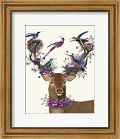 Deer Birdkeeper, Tropical Bird Nests Fine Art Print