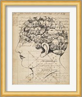 Phrenology Bookpage Fine Art Print