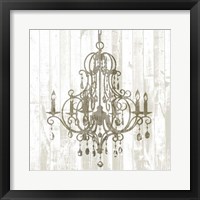 Shiplap Chandelier II Fine Art Print