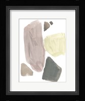 Muted Mod Shapes III Framed Print