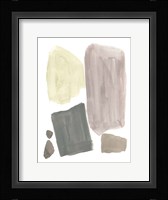 Muted Mod Shapes IV Framed Print