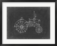 Tractor Blueprint II Framed Print