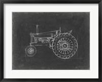 Tractor Blueprint IV Framed Print