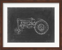 Tractor Blueprint I Fine Art Print