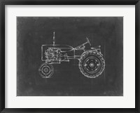 Tractor Blueprint III Framed Print