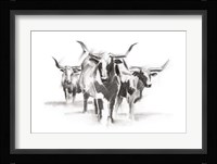Contemporary Cattle I Framed Print