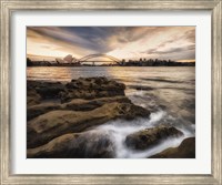 Sydney in Gold and Blue Fine Art Print