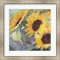 Sunflowers in Watercolor I Fine Art Print