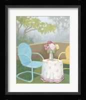 Garden Conversation I Framed Print