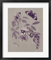 Nature Study in Plum & Taupe II Framed Print