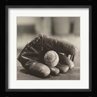 Baseball Nostalgia I Framed Print