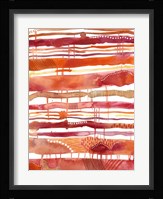 Tangerine Stripes I Fine Art Print