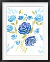 Cerulean Blooms II Fine Art Print
