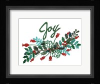 Cut Wreath Christmas I Framed Print