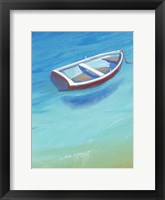 Anchored Dingy II Framed Print