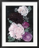 Dark & Dreamy Floral I Framed Print