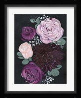 Dark & Dreamy Floral II Framed Print