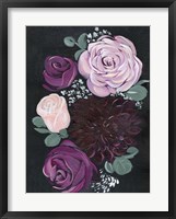 Dark & Dreamy Floral II Framed Print