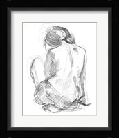 Sitting Pose I Framed Print