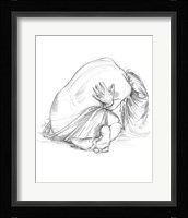 Sitting Pose III Framed Print