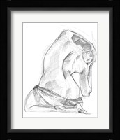 Sitting Pose IV Framed Print