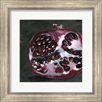 Pomegranate Study on Black I Fine Art Print