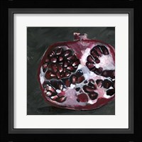 Pomegranate Study on Black I Fine Art Print