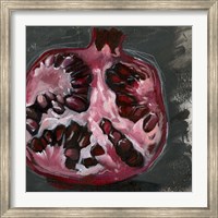 Pomegranate Study on Black II Fine Art Print