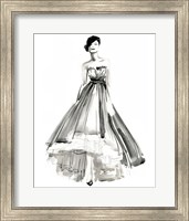 Gestural Evening Gown II Fine Art Print