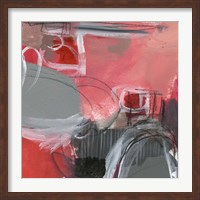 Red & Gray Abstract I Fine Art Print