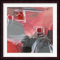Red & Gray Abstract I Fine Art Print