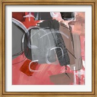 Red & Gray Abstract II Fine Art Print